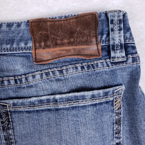 Rock & Roll Denim 36x30 Double Barrel Straight Jeans Blue Relaxed Western Cowboy - Picture 16 of 16